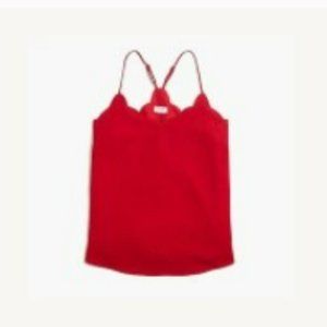 J. Crew Scalloped Racerback Tank